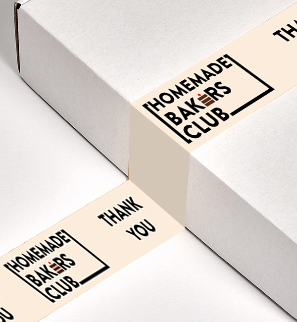 Use custom packaging tape to add branding to all elements